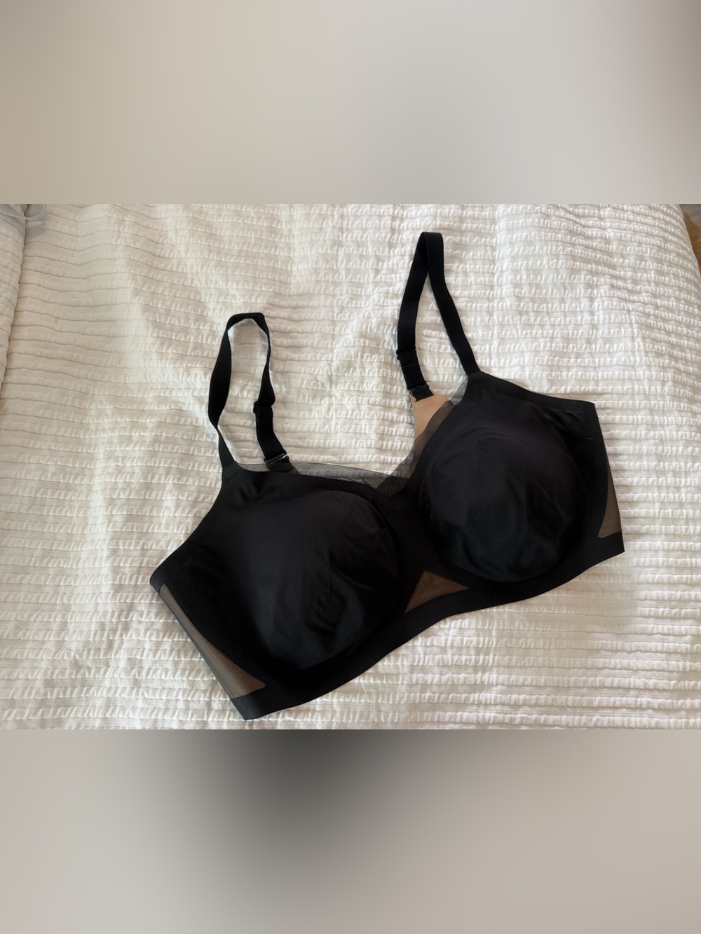 Honeylove Everyday Black Supportive Wireless Bra EUC 1038